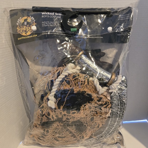 Spirit Wicked Scarecrow Child Costume Size Child Large 10-12 W/accessories! - Picture 5 of 5